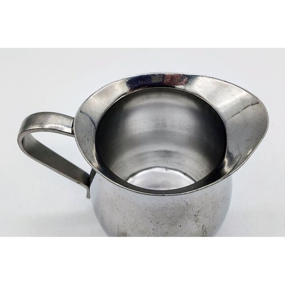 Creamer Pitcher Gemco 18-8 Stainless Steel Japan 3 Inches Vintage Kitchen G 5072 - Picture 7 of 13